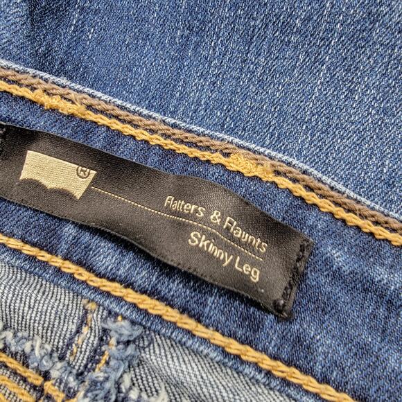 LEVI'S 222 Rare 2013 Midrise Skinny Leg "Flatters & Flaunts" Jeans - Size 8M - Picture 5 of 8